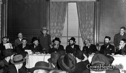 The Previous Rebbe with Jacob's great-grandfather (seating on the left facing the Rashag)