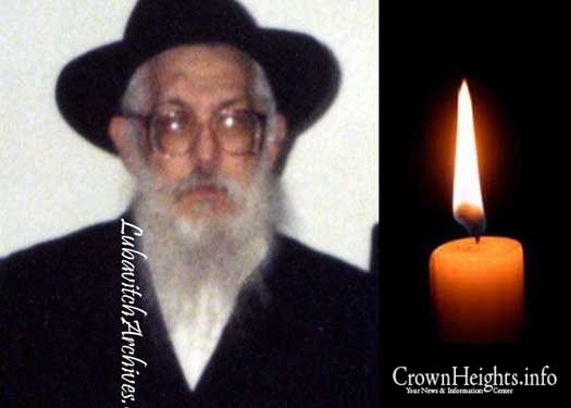 Rabbi Yosef Dov ben Shmaya Krinsky of Crown Heights has passed away at the age of 86. - yosef-dov-krinsky-obm