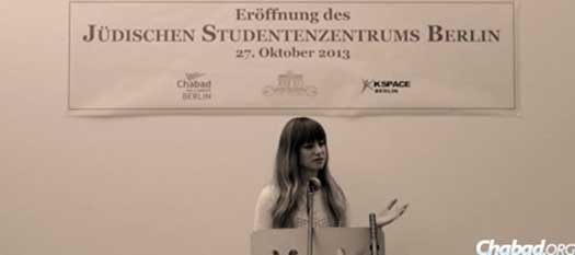 Chaya Greenberg, co-director of Chabad on Campus in Berlin, Germany.