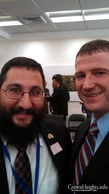 Speaker of the Knesset Yuli Edelstein and Rabbi Avi Richler.