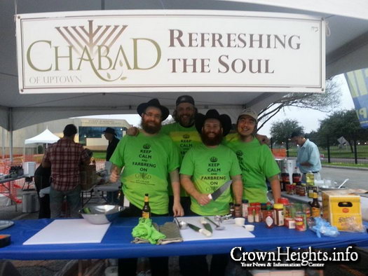 Chabad of Sugar Land’s Rabbi Mendel Feigenson (center with hat) at last years competition.