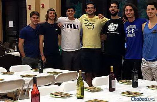 Gainesville, Fla. Seder of Rabbi Berl and Chanie Goldman, Lubavitch Chabad Jewish Student Center, Gainesville, Fla.