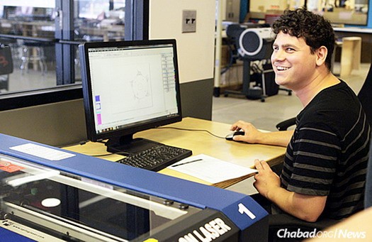 Weinfeld uses a computer for some of his initial designs.