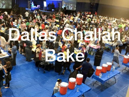 Mega Challah Bake in Dallas, Texas