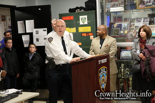 Inspector George Fitzgibbon at a Precinct Council Meeting