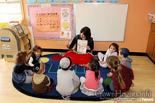 Young children learn at the Lubavitch Cheder Day School in St. Paul.