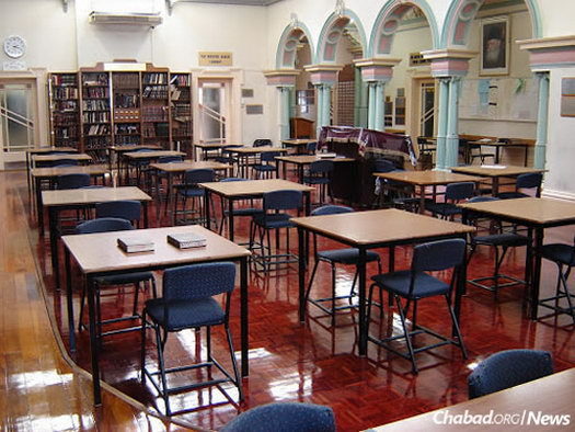 The main study hall of Yeshivah Gedolah