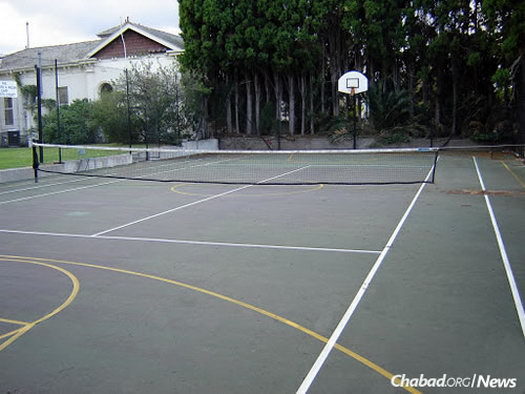 Tennis courts for outdoor exercise