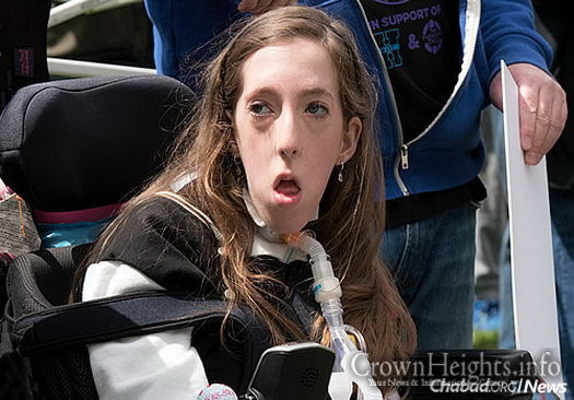 Finkelstein uses a wheelchair and has been on a ventilator since she was 2, but that hasn't stopped her from typical teenage activities, advocating for others and working hard towards her career aspirations. (Photo: Gary Rabenko)