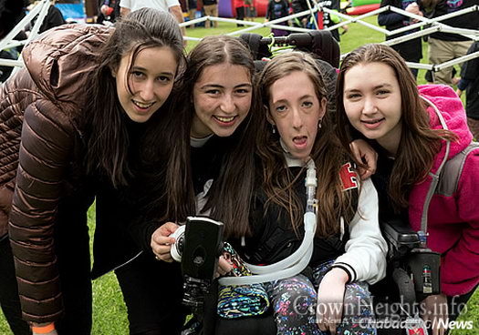 Finkelstein takes time out for a photo with friends at the “Walk 4 Friendship” event in May. (Photo: Gary Rabenko)
