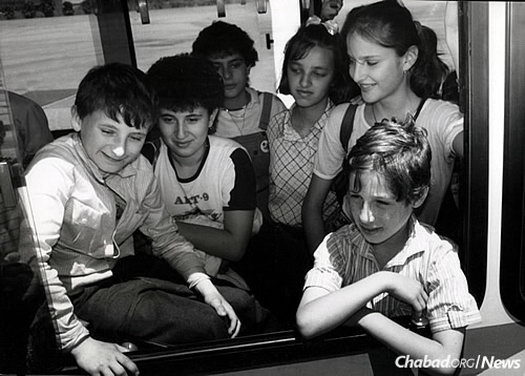 The children were first housed in Kfar Chabad, and many ultimately grew up there.