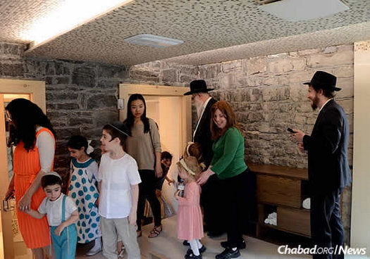 Devorah Leah Lewin, left, says now that the mikvah is built, she will teach about the Jewish traditions and rituals associated with family purity.