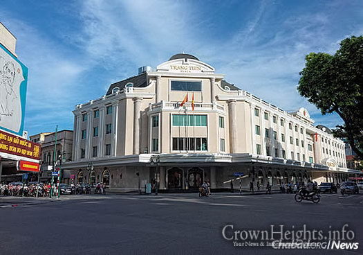 The Trang Tien Plaza building in Hanoi, a popular a shopping center in downtown. 