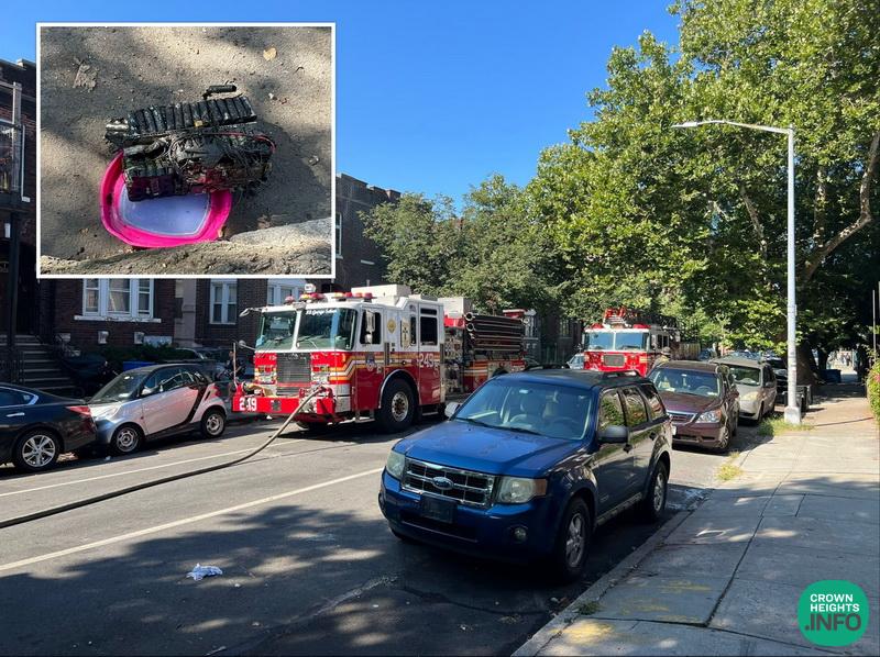 EBike Battery Explosion Sparks Fire Inside Sanitation Truck in Crown