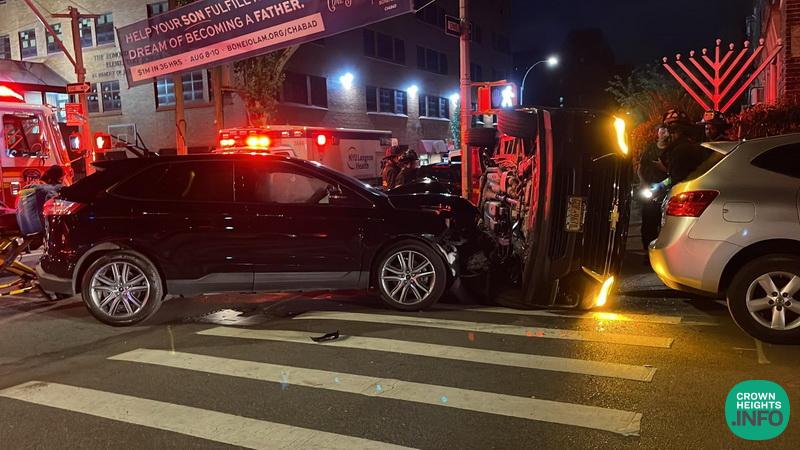 Vehicle Overturns in Two Car Crash In Crown Heights | CrownHeights.info ...
