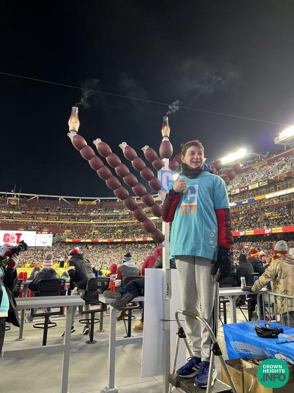 NFL 'Sunday Night Football' Features its First Menorah-Lighting - CTeen and  local Chabad centers team up to bring lighting to countless fans 