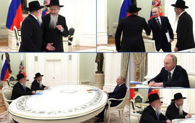 Russian President Meets With Chief Rabbi of Russia Rabbi Berel Lazar ...
