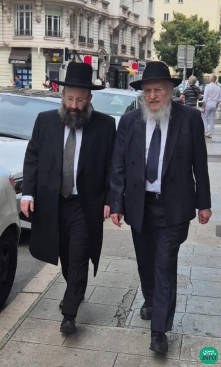 Western Wall Rabbi Shmuel Rabinowitz Visits Chabad Institutions in Nice ...
