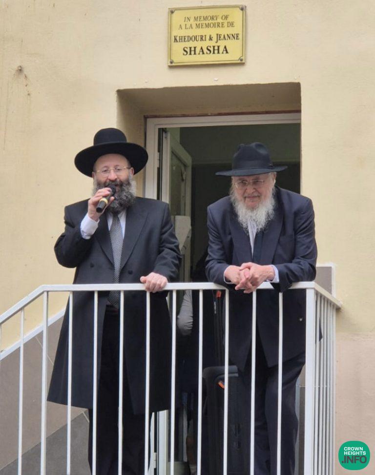 Western Wall Rabbi Shmuel Rabinowitz Visits Chabad Institutions in Nice ...