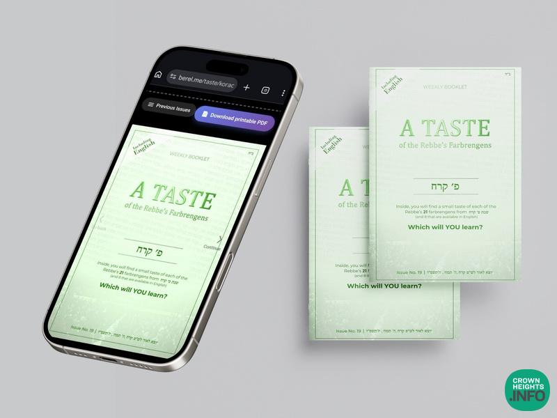 A Taste of the Rebbe’s Farbrengens – Parshas Korach